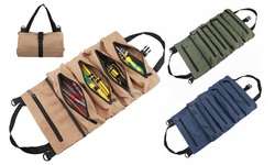 Multi-Purpose Tool Roll Up Bag Canvas Tool Organizer Bucket