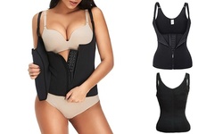 Women Sweat Waist Trainer Sport Girdle Corset Tank Top Vest Suit 