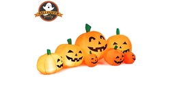 Costway 7.5' Halloween Inflatable 7 Pumpkins Patch LED Light Outdoor Decoration