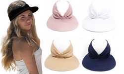 Sport Visor Hats Empty Top Hat Sun Protection for Girls Women Beach Cap