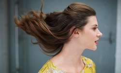 Haircut, Condition, and Style with Optional Partial Highlights or Single-Process Color (Up to 71% Off)