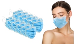 Disposable 3-Ply Non-Medical Face Masks w/ Elastic Earloop (50, 100 or 200-Pack)