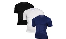 Men's Slimming Body Shaper Vest Abdomen T-Shirt Compression Sport Tank