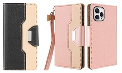 AICase Wallet Flip Case Mirror Bracket Case For iPhone 12/12 Pro Max/12 mini.