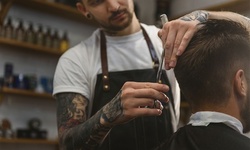 Men's Haircut with Shampoo and Optional Beard Trim or Basic Men's Haircut at Hot Cut Hair Salon (Up to 51% Off)