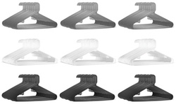 Classic Durable Plastic & Tubular Shirt Hangers (50-Pack)