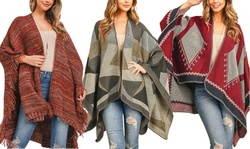 Riah Fashion's Cozy  Oversize Shawl Poncho