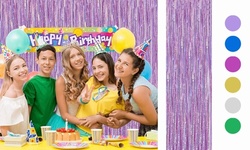 Foil Fringe Curtains Tinsel Curtain Party Photo Backdrop Party Decoration