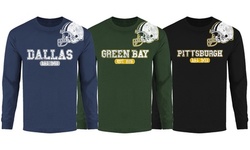 Men's Awesome Football Helmet Long Sleeve Shirts