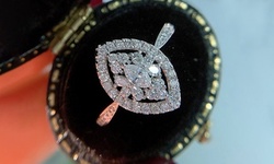 Leo Rosi Cleaar Oval Cubic Zirconia Wedding Rings in 18K White Gold