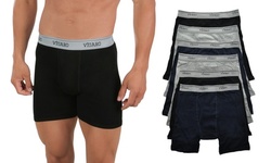 6-Pack 100% Cotton Boxer Briefs