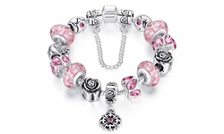 Genuine Murano Glass Crystal Charm Bracelets W Crystals From Swarovski