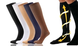 (3 Pairs) Unisex Anti-Fatigue Graduated Support Compression Socks