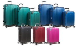 Dejuno Kingsley Hardside 3-Piece Expandable Spinner Luggage Set