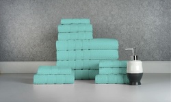 Bibb Home 12 Piece Egyptian Cotton Towel Set