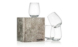 kapriko Unbreakable Stemless Wine Glasses 