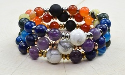 Genuine Time Transcendence Chakra Bracelet For Healing and Wellness by Pink Box