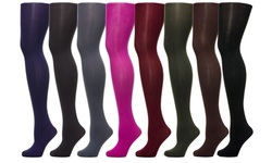 2-Pack Women's Solid Microfiber Premium Tights