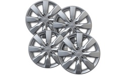 OxGord 16-Inch Wheel Covers for Toyota Corolla, SIlver (Pack of 4)