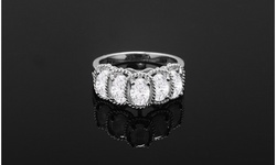 5.00 CTTW Genuine Gemstone Ring in Sterling Silver by Gemma Luna