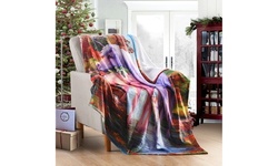 Christmas Holiday Authentic Printed Fleece Throw Blankets