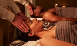 Couples Massage for Two with Facial and CBD at  at Lets Relax Massage Spa (Up to 48% Off). Two Options Avaiable.