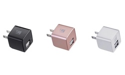 LAX Dual USB 2.4A Wall Charger - Ultra Compact, Travel Friendly for Smartphones