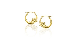 14K Gold Angel  Earring