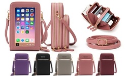 Small Crossbody Cellphone Bag Touch Screen Bag Card Holder Wallet Purse