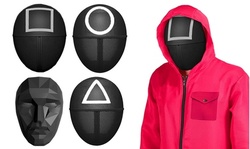 2021 Squid Game Masquerade Cosplay Face Mask 