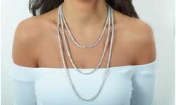 Cubic Zirconia Tennis Necklace by Elements of Love