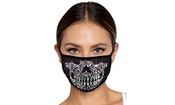 Leg Avenue Rhinestone Fashion Reusable Face Mask