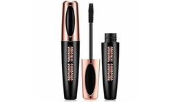 4D Silk Fiber Eyelash Mascara Extension Makeup Black Cold Waterproof Kit