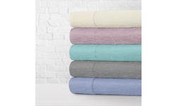 Soft Heather Jersey Knit 4-Piece Sheet Set