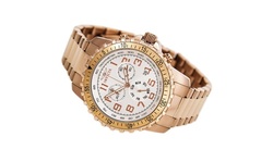 Invicta 11368 Men's Specialty Pilot Silver Dial Rose Gold Plated Stainless Steel
