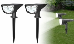 16 LEDs Solar Light Solar Landscape Spotlights 2 Pack Outdoor Solar Lights