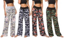 Lilly Posh Women's Camouflage and Floral Camouflage Pants 