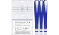 5 Pack Waterproof Plastic Sleeve CDC Vaccination Card Immunization Record Holder