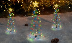 Touch Of ECO Solar LED Metal 2ft. Christmas Tree Decoration (1 or 2 Pack)