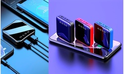 Zummy Portable Charger Small Mini Power Bank Mirror Screen 10000mah
