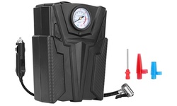 iMounTEK Car Tire Portable Air Pump, Air Compressor, DC 12V Inflator, 3 Nozzles