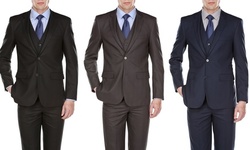 Gino Vitale Plaid Check 3PC Suits