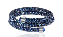 Crystal Energy Double Wrap Bracelets Made with Swarovski Elements