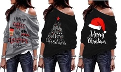 Leo Rosi Women's Off Shoulder X-Mas Top (S-2X)
