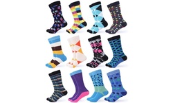 12 Pack Gallery Seven Traditional Business Dress Socks For Men