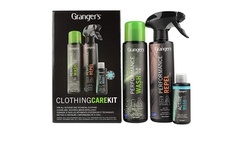 Grangers Outerwear Performance Repel Waterproof Active Wash Spray (3-Piece Kit)