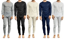 Men's 2-Piece Winter Thermal Top & Bottom Set (Sizes, S-2XL)