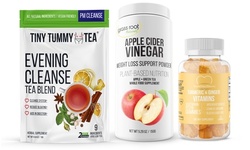 Tiny Tummy Tea Cleanse, Apple Cider Vinegar Powder & Turmeric Ginger Gummy