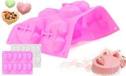 Silicone Mold Chocolate Ice Cube Heart Shape Tray DIY Cake Molds Baking Tool