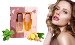 Lip Plumper Set Day and Night Natural Lip Plumper and Lip Care Serum for Gifts